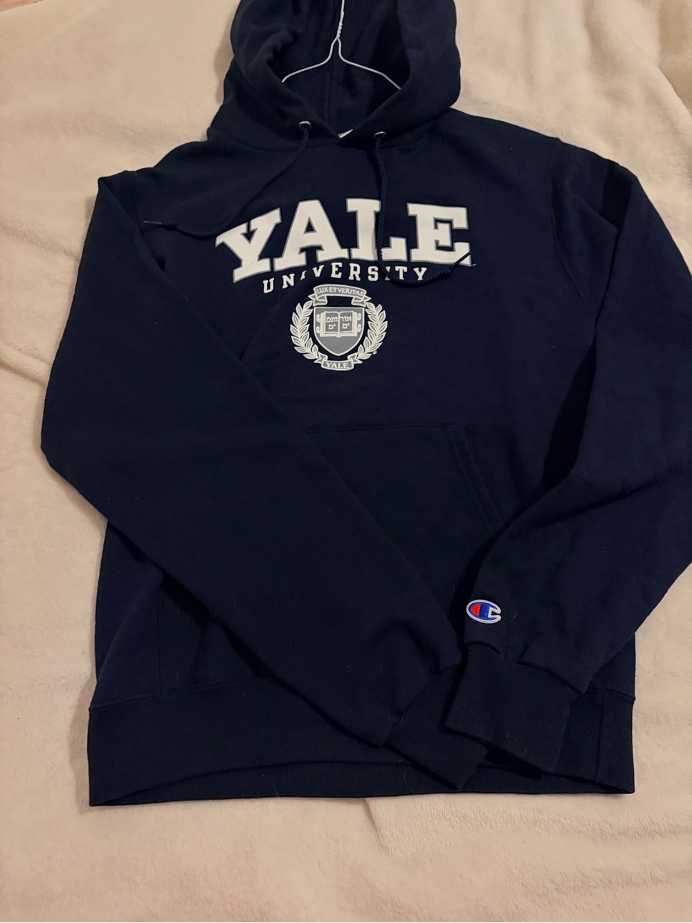 Champion Yale University Navy Pullover Hoodie 💙🤍